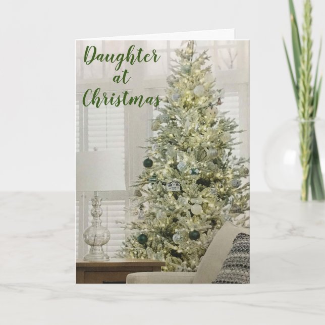 MY BEAUTIFUL DAUGHTER MAKE CHRISTMAS MERRIER CARD (Front)