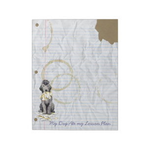 My Bedlington Terrier Ate my Lesson Plan Notepad