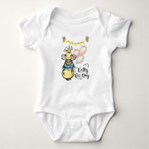 My Bee Day Bodysuit, Bumblebee Baby Clothes