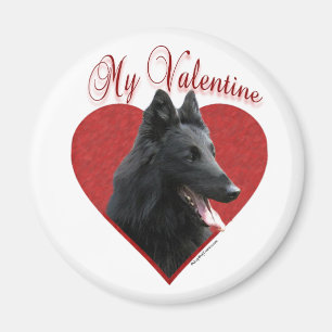 My Belgian Sheepdog Valentine Magnet