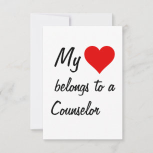 My Belongs To A Counsellor Card