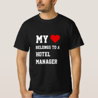 My Belongs To A Hotel Manager T-Shirt