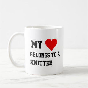 My Belongs To A Knitter Mug