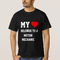 My Belongs To A Motor Mechanic T-Shirt