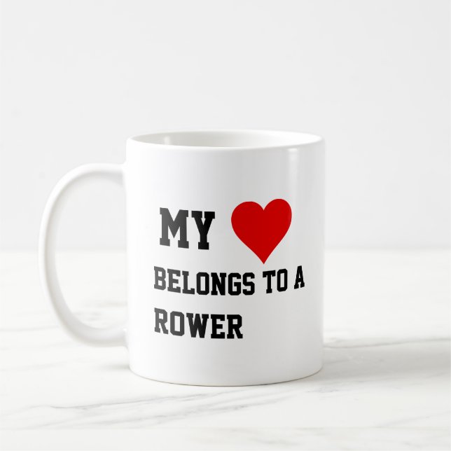 My Belongs To A Rower Mug (Left)