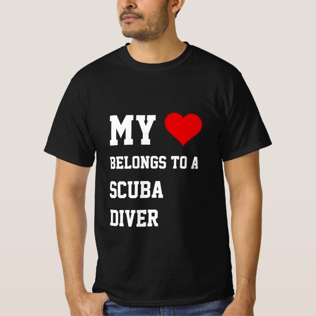 My Belongs To A Scuba Diver T-Shirt (Front)