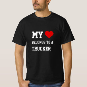 My Belongs To A Trucker T-Shirt