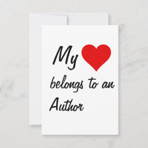 My Belongs To An Author Card