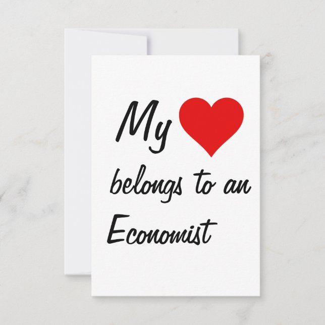 My Belongs To An Economist Card (Front)