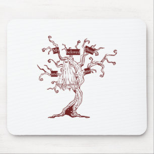 My Beloved Ghost And Me Sticker Mouse Pad
