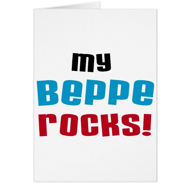 My Beppe Rocks T-shirts and Gifts (Front)