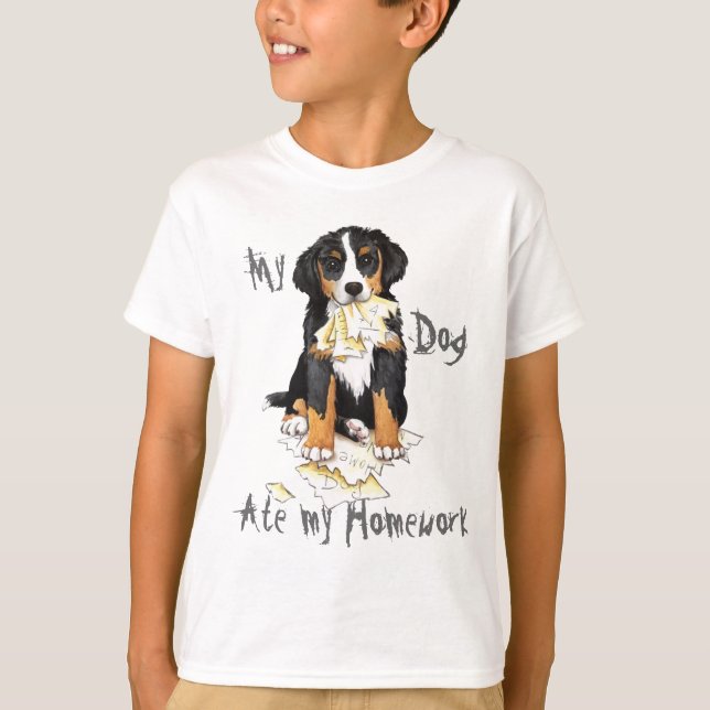 My Berner Ate My Homework T-Shirt (Front)