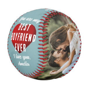 My Best Boyfriend Ever Red Heart 2 Photos Baseball