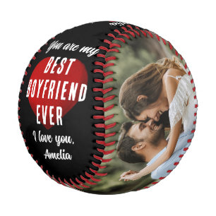My Best Boyfriend Ever Red Heart 2 Photos Baseball