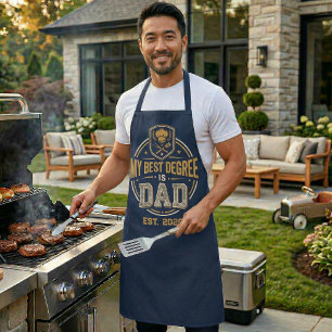 My Best Degree Is Dad Established Father's Day Apron