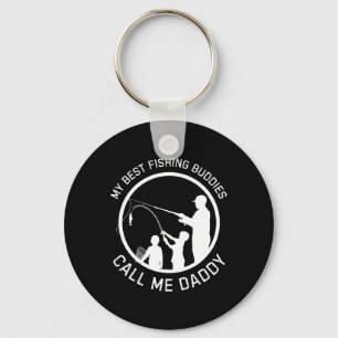 My Best Fishing Buddies Call Me Daddy Father's Day Key Ring