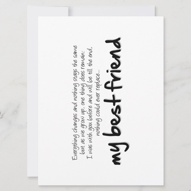 My best friend (Front)