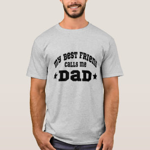 My Best Friend Calls Me Dad Fathers Day Retro Vibe T-Shirt