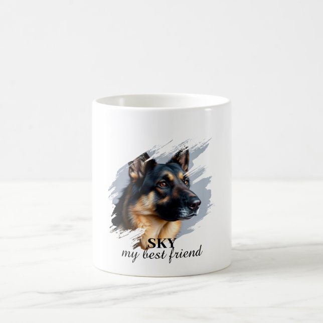 "My Best Friend" Custom Dog Photo Mug (Center)