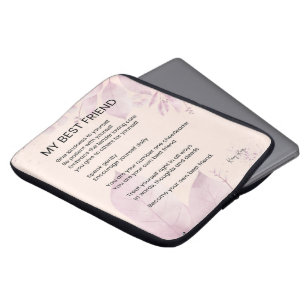 My Best Friend Encouragement Poem Poetry  Laptop Sleeve
