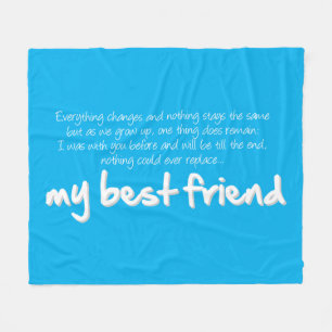 My best friend fleece blanket