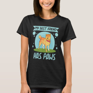 My Best Friend Has Paws  Women Corgi Doggy Love BF T-Shirt