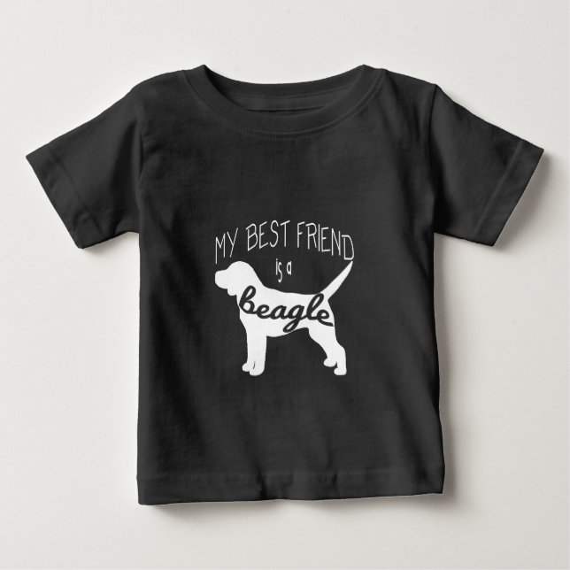 My Best Friend is a Beagle (2) Baby T-Shirt (Front)