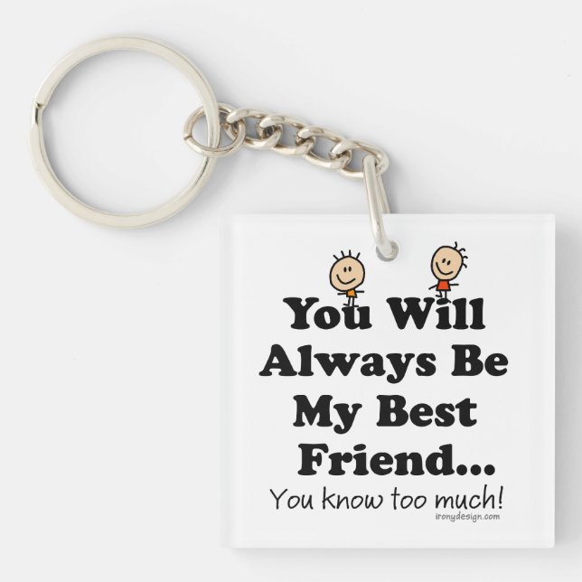My Best Friend Key Ring (Front)