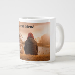 My best friend large coffee mug