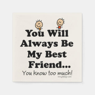My Best Friend Napkin
