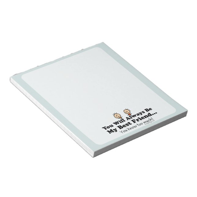 My Best Friend Notepad (Angled)