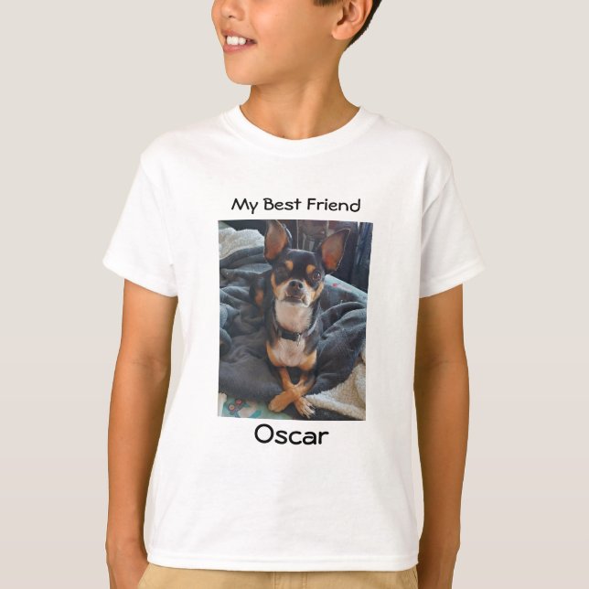 My Best Friend | Personalised Dog Name and Picture T-Shirt (Front)