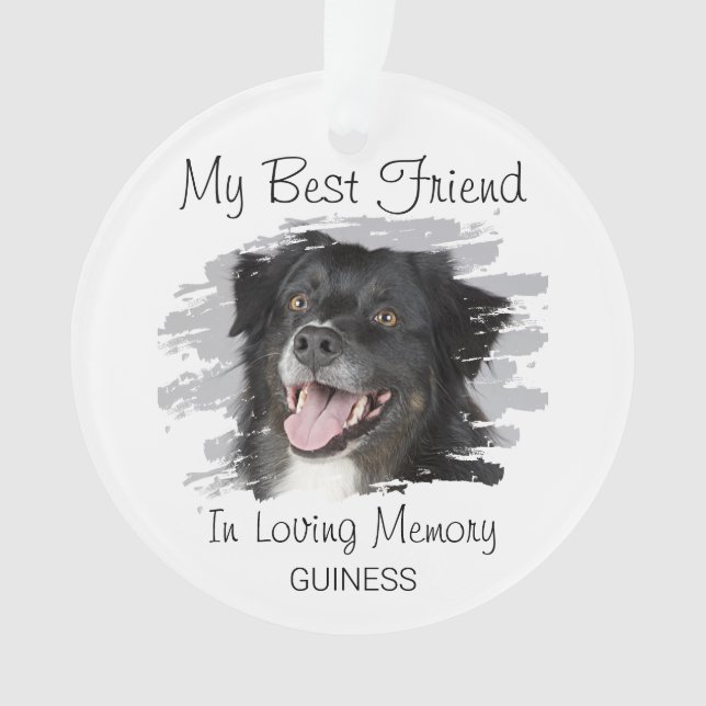 My Best Friend | Pet Memorial Ornament (Front)