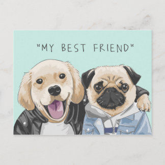 My Best Friend Postcard