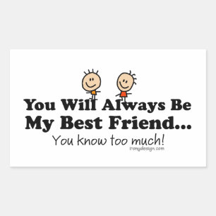 My Best Friend Rectangular Sticker