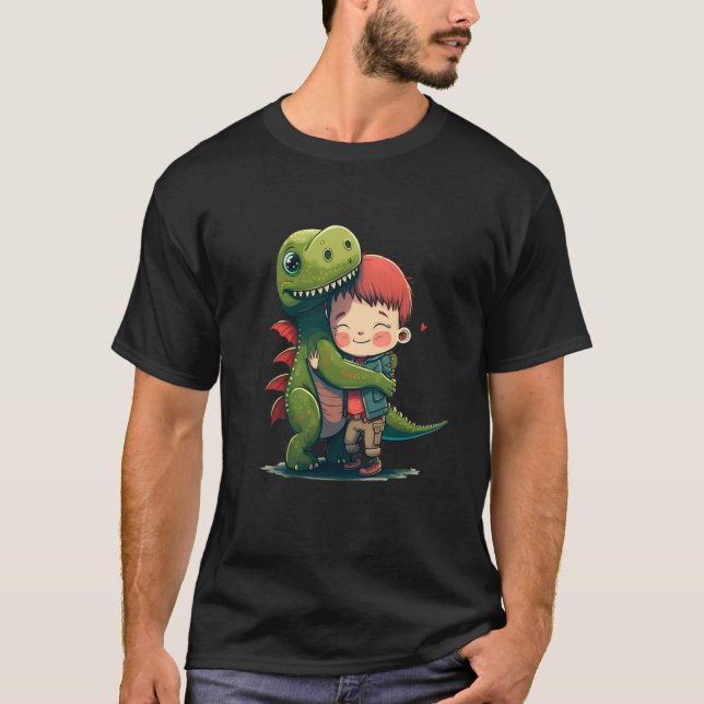 My best friend the dinosaur dinosaur hug T-Shirt (Front)