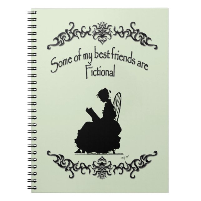 My Best Friends Are Fictional Notebook (Front)