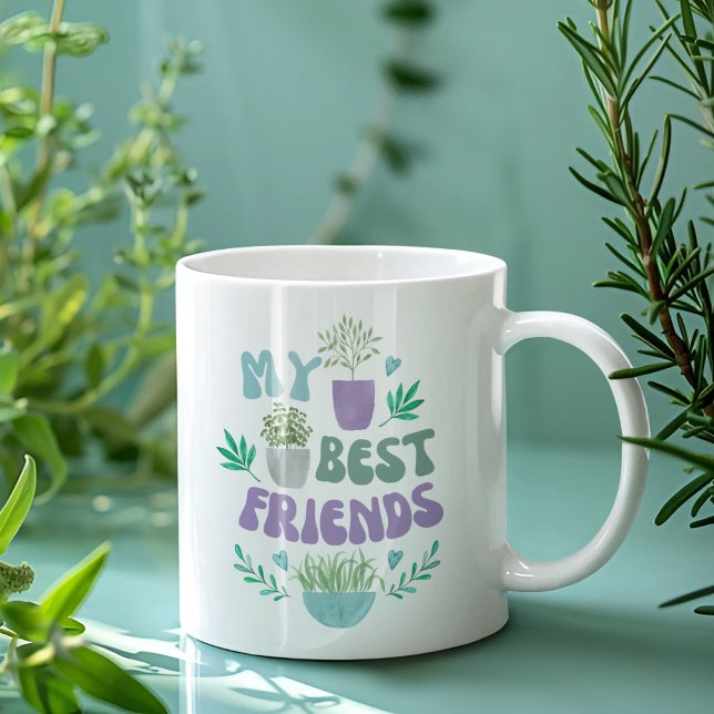 My Best Friends Are Plants Mug (This, "My best friends" are plants mug would make the perfect gift for the plant lover! )