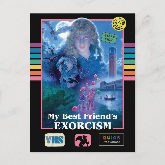 My Best Friend's Exorcism Vintage VHS Cover Postcard (Front)