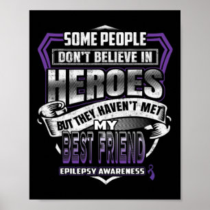 My Best Friend's Fight is My Fight Epilepsy Warrio Poster