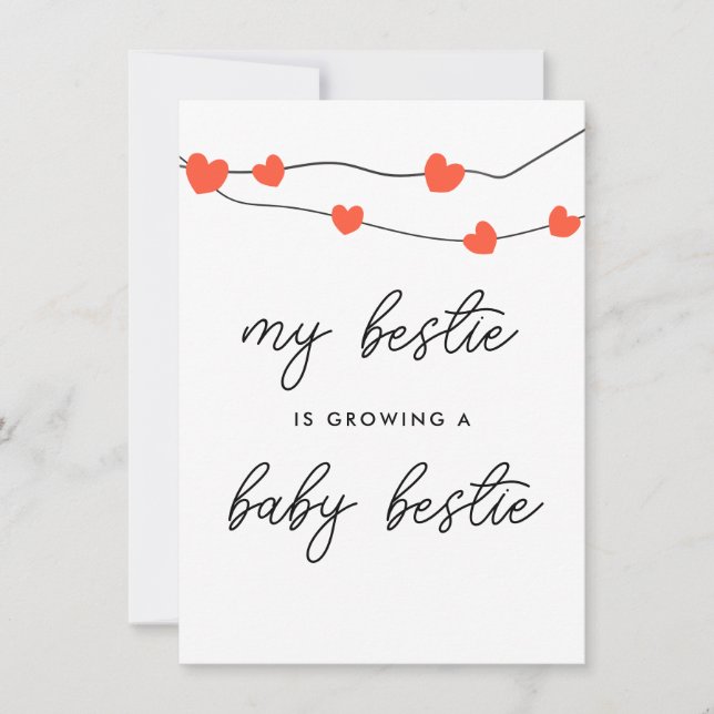 My Bestie Is Pregnant Mummy To Be Pregnancy Card (Front)