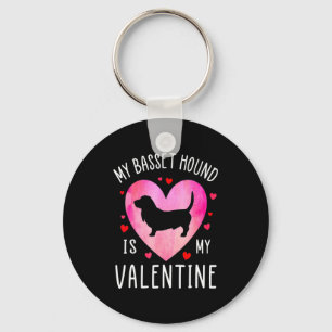 My Bet Hound Is My Valentine Dog Lover Valentin Key Ring