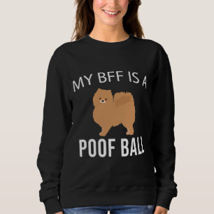 My Bff Is A Poof Ball Pomeranian Sweatshirt