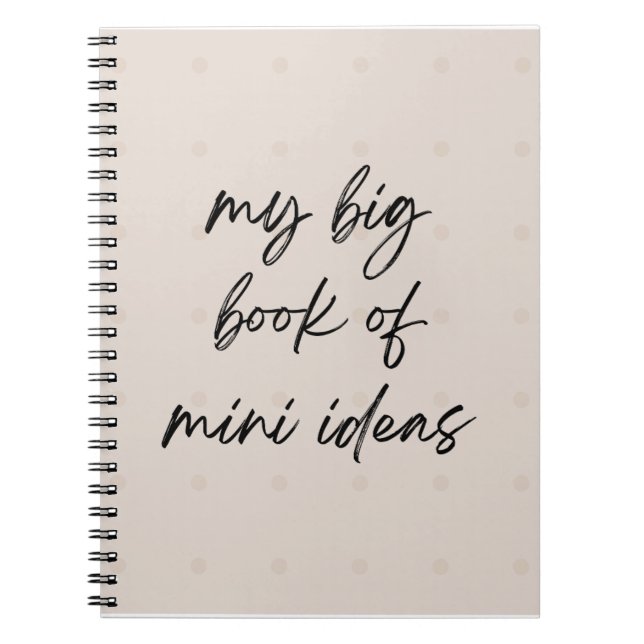 "My big book of mini ides" (Front)