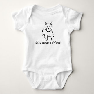 My Big Brother is a Westie Baby Bodysuit