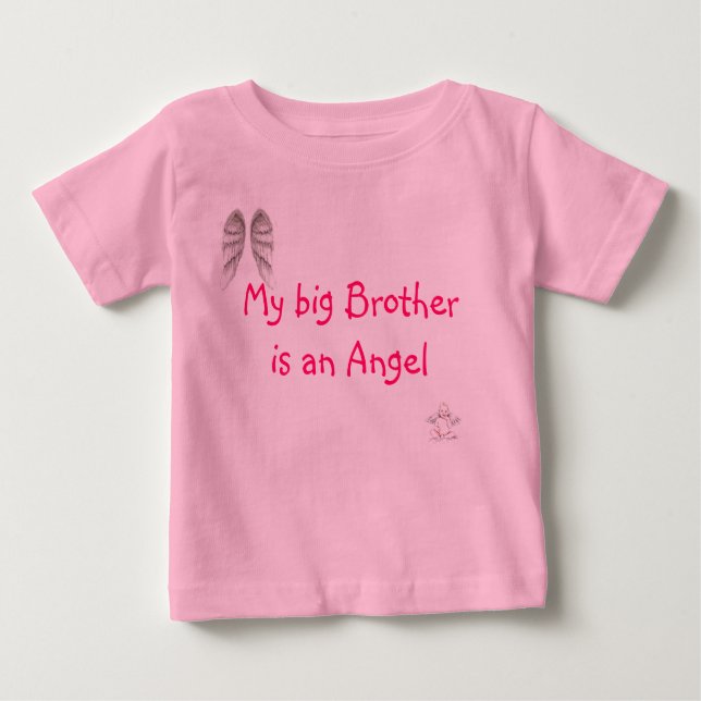 My Big Brother is an Angel Baby T-Shirt (Front)