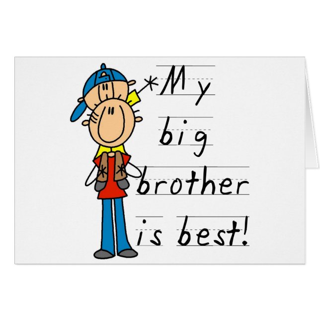 My Big Brother is Best Tshirts and Gifts (Front Horizontal)
