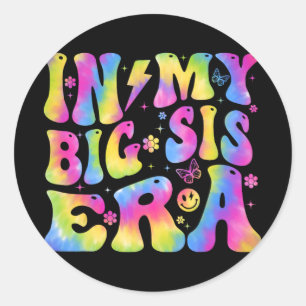 My Big Sister Era Baby Mothers Day Classic Round Sticker
