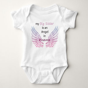 My Big sister Is An Angel In Heaven Baby Bodysuit