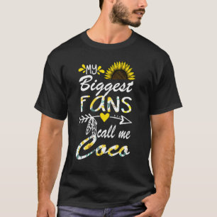 My Biggest Fan Call Me Coco Grandma Mothers Day T-Shirt